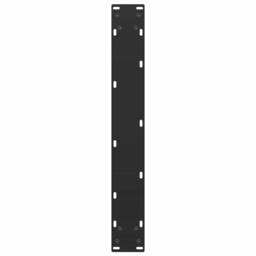Berkfield Home Modern Coffee Table Legs U-Shaped 2 pcs Black 60x(100-101) cm Steel - thumbnail 7