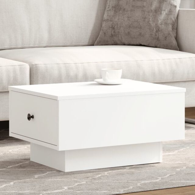 Berkfield Home Coffee Table White 60x45x31 cm Engineered Wood - Size: 60 x 45 x 31 cm - image 1