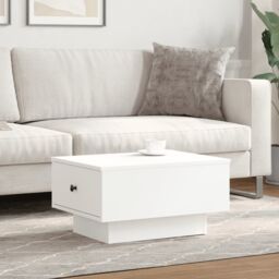 Berkfield Home Coffee Table White 60x45x31 cm Engineered Wood - Size: 60 x 45 x 31 cm - thumbnail 3