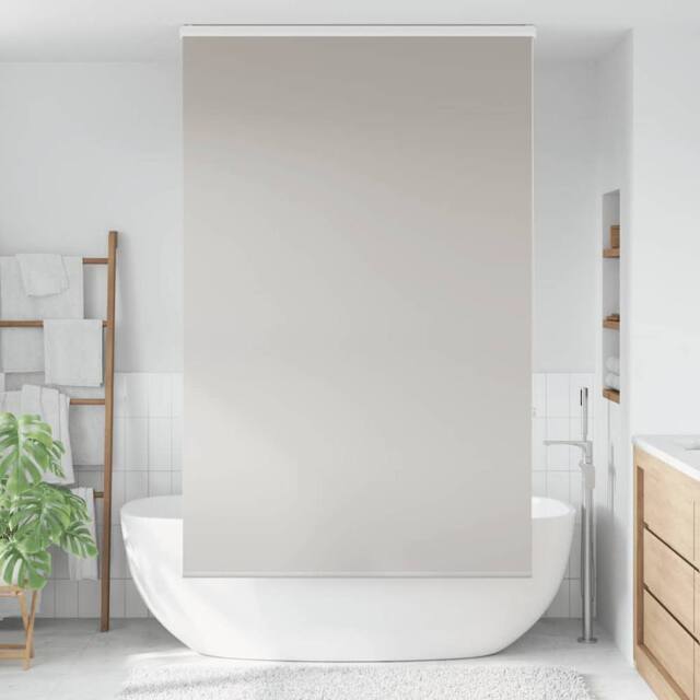 Berkfield Home Shower Roller Blind with Cassette 140x240 cm Fabric Width 136 cm in Grey - image 1