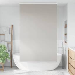 Berkfield Home Shower Roller Blind with Cassette 140x240 cm Fabric Width 136 cm in Grey - thumbnail 1