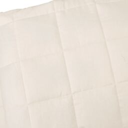 Berkfield Home Weighted Blanket Light Cream 220x240 cm King 11 kg Fabric - thumbnail 4