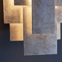 Netlighting 'FORI' Stylish Contemporary Dimmable Indoor Modern 2 Light Wall Lamp in Silver - thumbnail 3