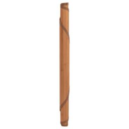 Berkfield Home Rug Round Brown100 cm Bamboo in Brown - Size: Medium - thumbnail 3