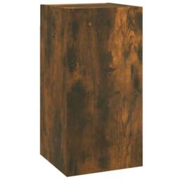 Berkfield Home TV Cabinet Smoked Oak 30.5x30x60 cm Engineered Wood in Brown - thumbnail 3