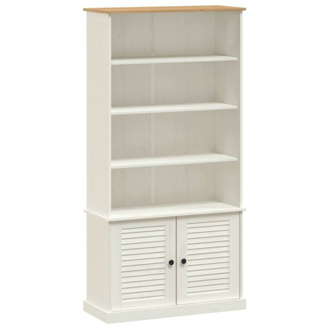 Berkfield Home Bookcase VIGO White 85x35x170 cm Solid Wood Pine - Size: 85 x 35 x 170 cm - image 1