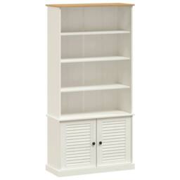 Berkfield Home Bookcase VIGO White 85x35x170 cm Solid Wood Pine - Size: 85 x 35 x 170 cm - thumbnail 1