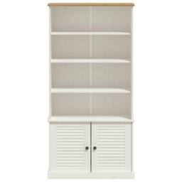 Berkfield Home Bookcase VIGO White 85x35x170 cm Solid Wood Pine - Size: 85 x 35 x 170 cm - thumbnail 4