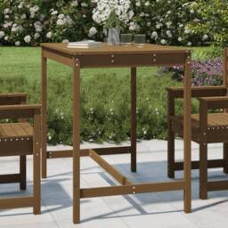 Berkfield Home Garden Table Honey Brown 121x82.5x110 cm Solid Wood Pine - thumbnail 2