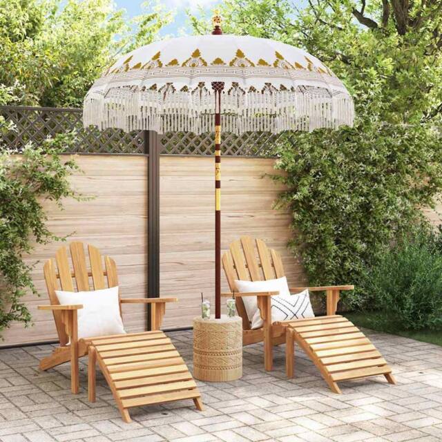 Berkfield Home Manual Cream 180-190 cm Cotton fabrics & Wood & Bamboo - image 1