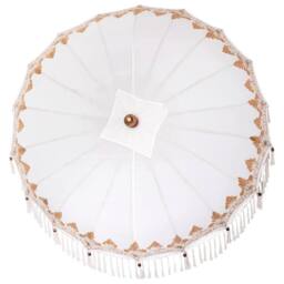 Berkfield Home Manual Cream 180-190 cm Cotton fabrics & Wood & Bamboo - thumbnail 6