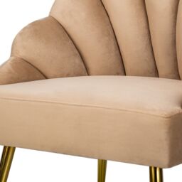 Nordlys Design Lounge Chair with Metal Legs in Beige - thumbnail 7