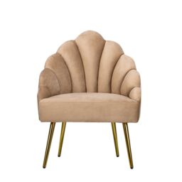 Nordlys Design Lounge Chair with Metal Legs in Beige - thumbnail 6