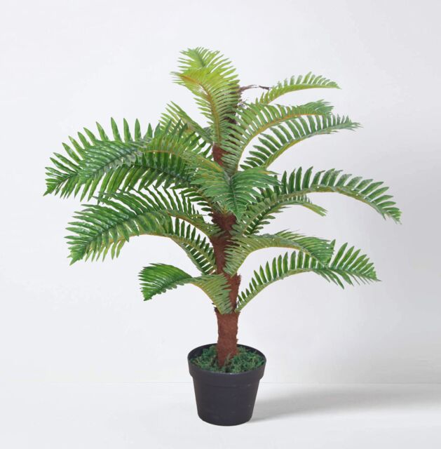 Tradala Trees Lush Artificial Tree Plant Bamboo with Real Wood Trunk in Dark Green - Size: 3ft - image 1