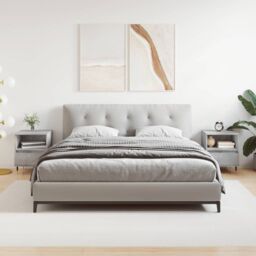 Berkfield Home Bedside Cabinets 2 pcs Concrete Grey 40x35x50 cm Engineered Wood - Size: 40 x 35 x 50 cm - thumbnail 1