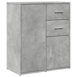 Berkfield Home Sideboard Concrete Grey 60x31x70 cm Engineered Wood - Size: 60 x 31 x 70 cm - thumbnail 1