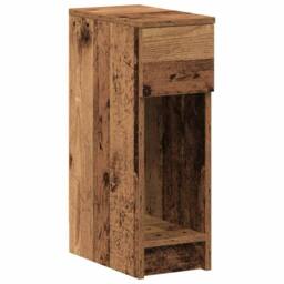 Berkfield Home Bedside Cabinets with Drawer 2 pcs Old Wood 20x36x60 cm in Brown - Size: 20 x 36 x 60 cm - thumbnail 5