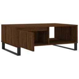 Berkfield Home Coffee Table Brown Oak 90x60x35 cm Engineered Wood - Size: 90 x 60 x 35 cm - thumbnail 6