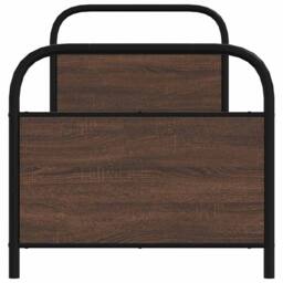 Berkfield Home Bed Frame Without Mattress 80x200 cm Brown Oak Engineered Wood - thumbnail 5