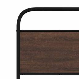 Berkfield Home Bed Frame Without Mattress 80x200 cm Brown Oak Engineered Wood - thumbnail 8