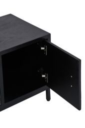 Orsina Geometric Pattern Media Unit, Durable Livingroom TV Unit, Strorage Modern TV Stand With Storage in Black - thumbnail 3