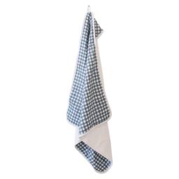 Lulujo Hooded Towel- Navy Gingham - thumbnail 3