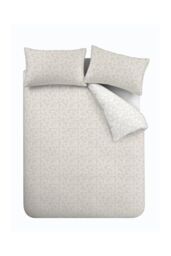 Bianca 'Shadow Leaves' 200TC Cotton Duvet Cover Set in Natural - Size: Double - thumbnail 5