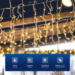 Desiretech Outdoor & Garden Lights, LED Waterproof Plug-in String Lights 30 M in Warm White - thumbnail 2