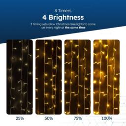 Desiretech Outdoor & Garden Lights, LED Waterproof Plug-in String Lights 30 M in Warm White - thumbnail 7