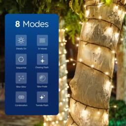 Desiretech Outdoor & Garden Lights, LED Waterproof Plug-in String Lights 30 M in Warm White - thumbnail 6