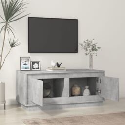 Berkfield Home Coffee Table Concrete Grey 102x50x44 cm Engineered Wood - Size: 102 x 50 x 44 cm - thumbnail 3