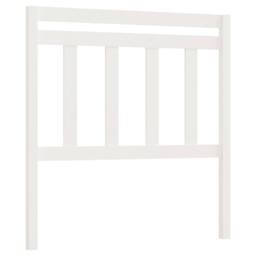 Berkfield Home Bed Headboard White 106x4x100 cm Solid Wood Pine - Size: 106 x 4 x 100 cm - thumbnail 2