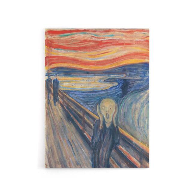 "Artery8 The Scream Iconic Painting Munch Vintage Canvas Wall Art - Size: W18"" x H24""" - image 1
