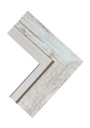Frames & Mirrors 4U Metro Distressed White Frame with Ivory Mount 40 x 50CM Image Size A3 - Size: 40 x 50 cm - thumbnail 3