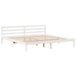 Berkfield Home Bed Frame with Headboard without Mattress White 200x200 cm - thumbnail 8