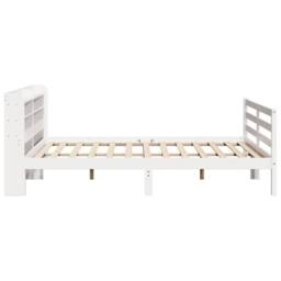 Berkfield Home Bed Frame with Headboard without Mattress White 200x200 cm - thumbnail 5