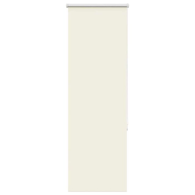 Berkfield Home Roller Blind Blackout Off-White 45x175 cm Fabric Width 40.7 cm Polyester in White - image 1