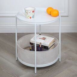 Home Garden Direct Bakewell - Side Coffee Table in White - thumbnail 6