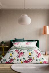 Ted Baker 'Citrus Bloom' Cotton Duvet Cover Set in Cream - Size: Super King - thumbnail 1