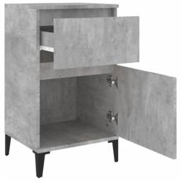 Berkfield Home Bedside Cabinets 2 pcs Concrete Grey 40x35x70 cm - Size: 40 x 35 x 70 cm - thumbnail 8