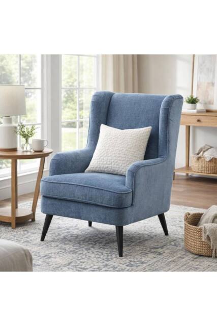 KDMD Vellis Wingback Armchair Elegant Comfort & Heritage Style in Teal - image 1