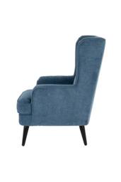 KDMD Vellis Wingback Armchair Elegant Comfort & Heritage Style in Teal - thumbnail 4