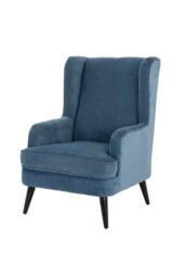 KDMD Vellis Wingback Armchair Elegant Comfort & Heritage Style in Teal - thumbnail 2