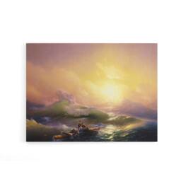"Artery8 Ivan Aivazovsky The Ninth Wave Canvas Wall Art Print - Size: W18"" x H24""" - thumbnail 1
