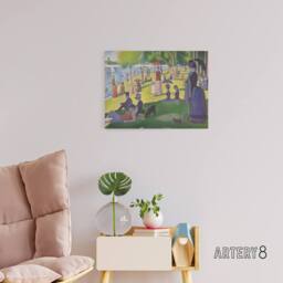 "Artery8 Seurat Sunday Afternoon Island Canvas Wall Art Print - Size: W18"" x H24""" - thumbnail 3