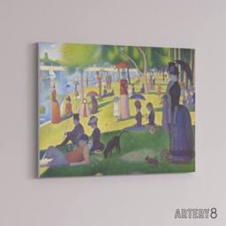 "Artery8 Seurat Sunday Afternoon Island Canvas Wall Art Print - Size: W18"" x H24""" - thumbnail 2