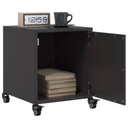 Berkfield Home Bedside Cabinets 2 pcs Black 36x39x43.5 cm Steel - thumbnail 2