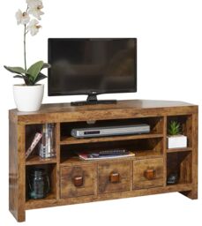 GFW Jakarta Corner TV Unit in Brown - thumbnail 2