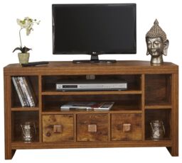 GFW Jakarta Corner TV Unit in Brown - thumbnail 4