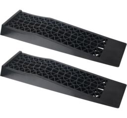 Autojack 2 Piece 5 Ton Heavy Duty Low Rise Car Ramps Plastic Kerb Ramps Car Lift Ramps for Car Service Home Garage Motorhome Level Wheel Ramps